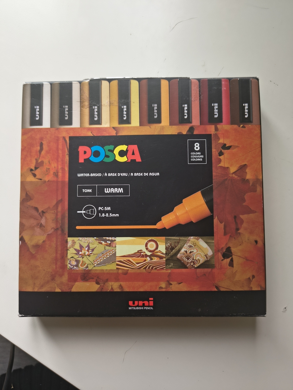 Posca Warm - Neutral Beige Home Accent Paint Set - 8 Colors